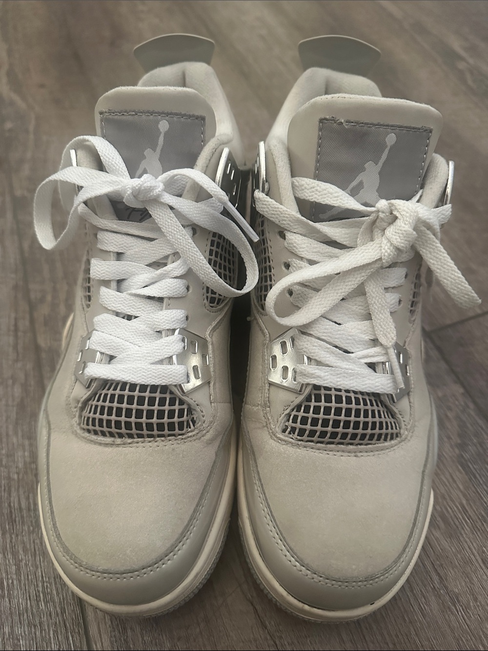 Jordan Women’s White Cream Grey Retro Sneakers